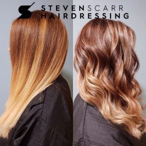 the best balayage and ombre hair colours at steven scarr hair salon in coxhoe