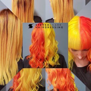 hair colour at steven scarr hairdressing in coxhoe, durham
