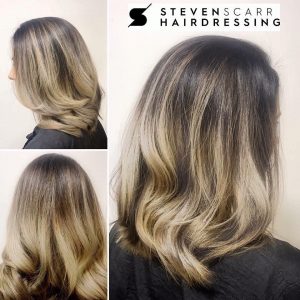 balayage and ombre hair colours at steven scarr hair salon in coxhoe, durham