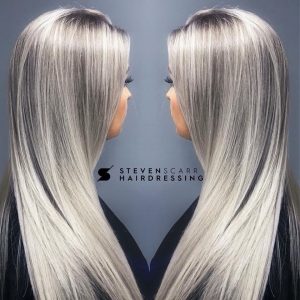 long and mid length hair cuts and styles at steven scarr hair salon in coxhoe