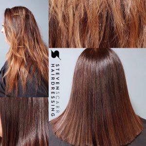 hair colour correction services at steven scarr hair salon, durham