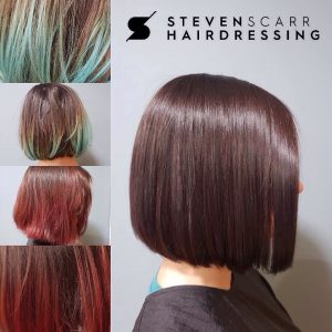 rose gold balayage at steven scarr hair salon in coxhoe durham