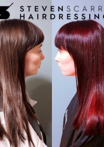 THE BEST RED HAIR COLOURS AT STEVEN SCARR HAIR SALON, DURHAM